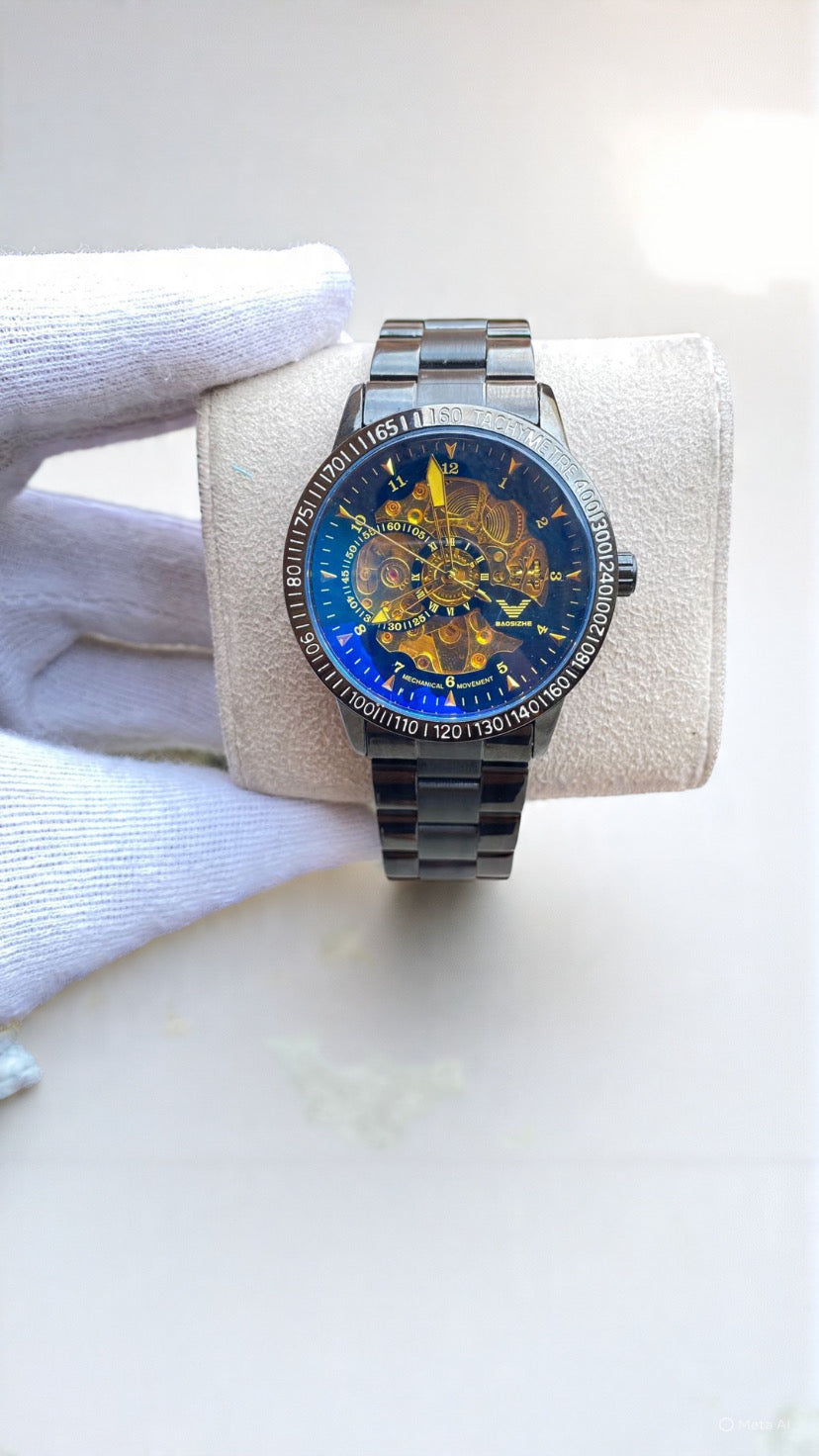 Imported automatic skeleton dress watch for men’s