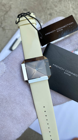 French connection women’s watch white strap