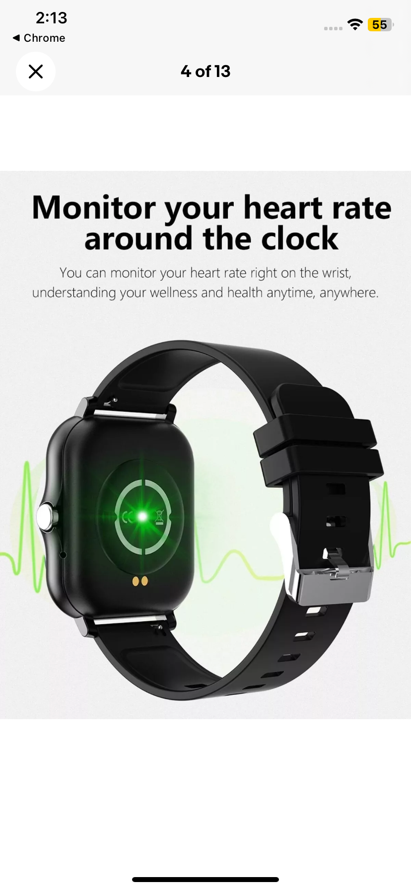 Imported smart watch for unisex