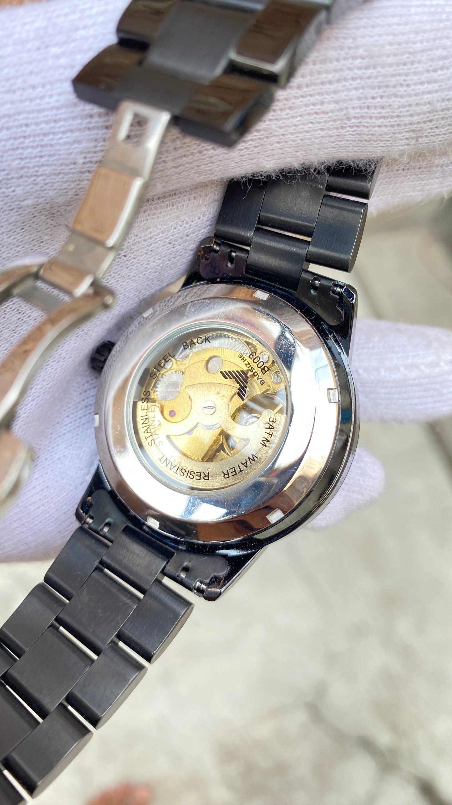 Imported automatic skeleton dress watch for men’s