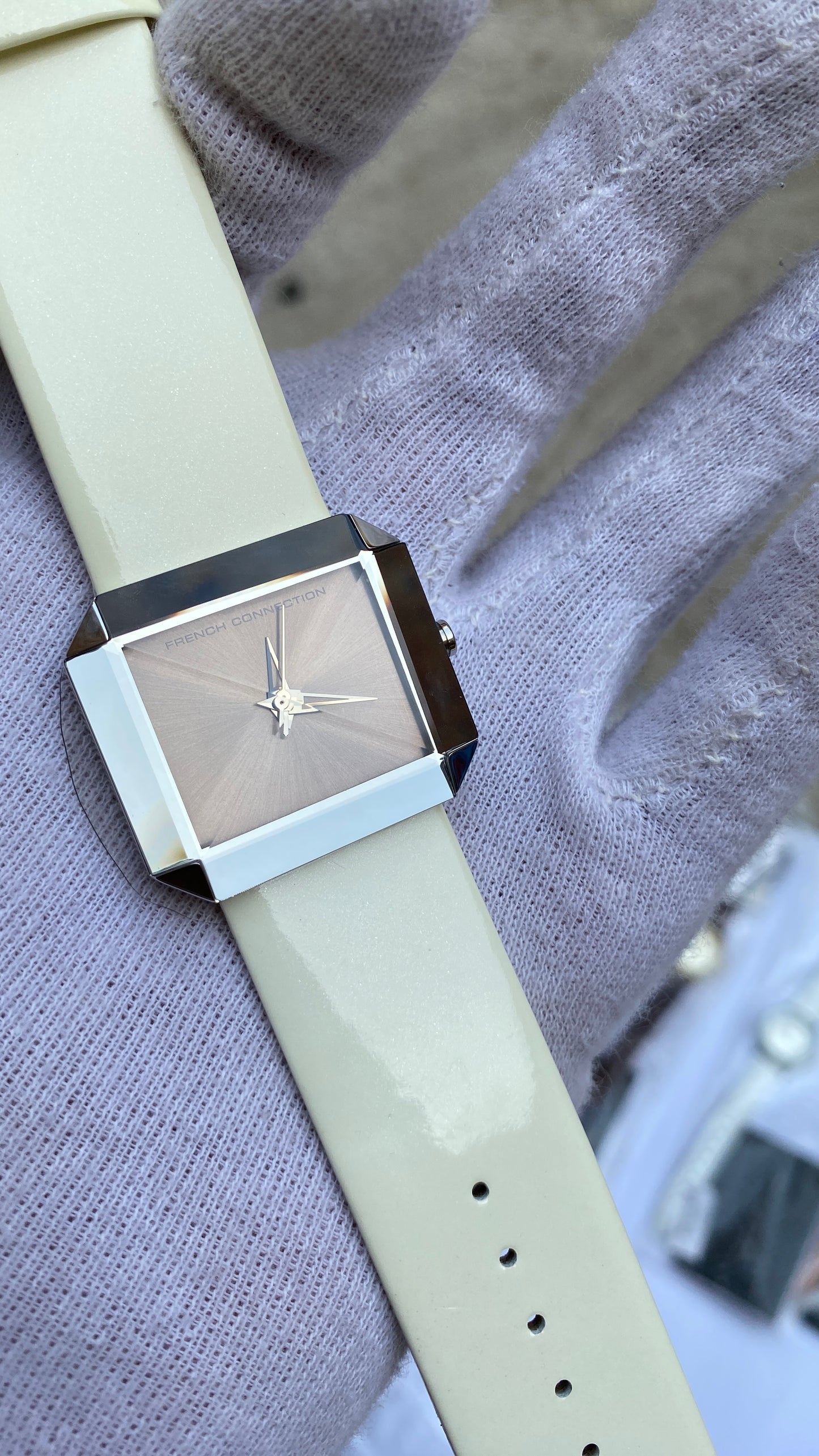 French connection women’s watch white strap