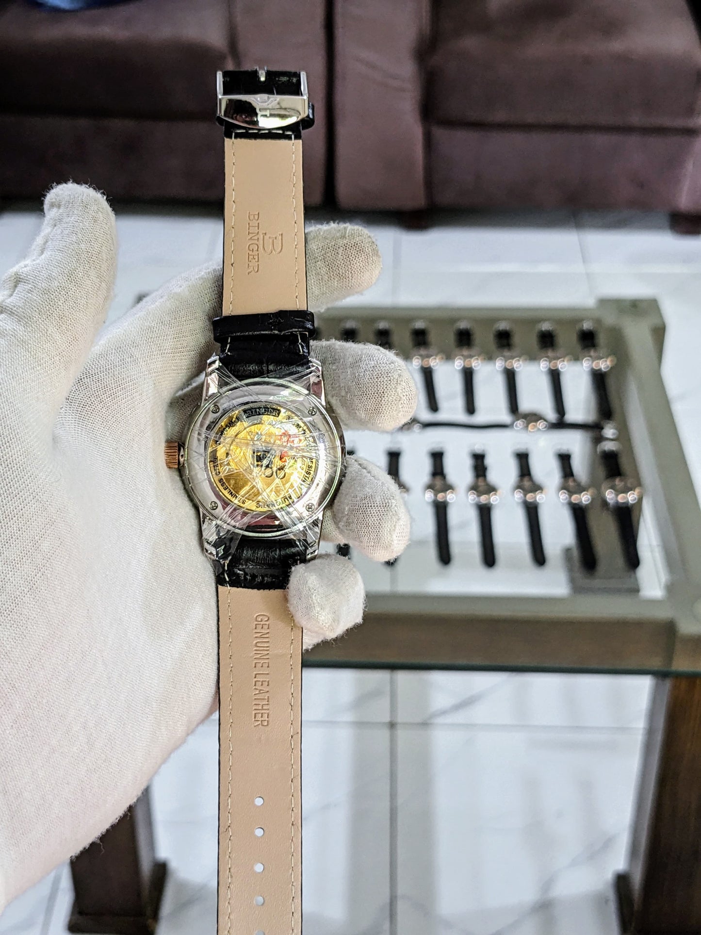 Binger automatic dress watch for men’s fashion