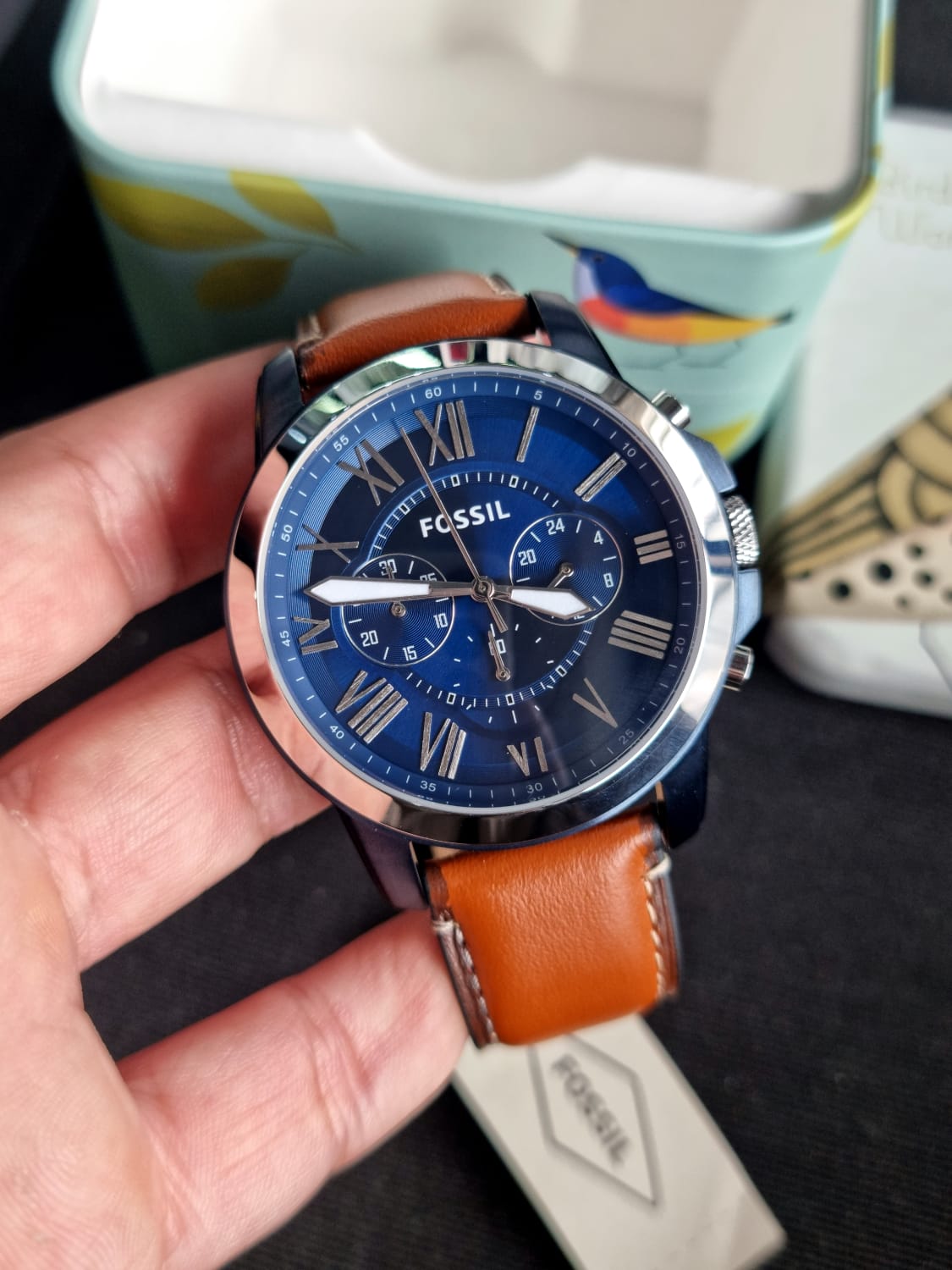 Fossil Grant Analog Blue Dial Men's Watch-FS5151 Fossil Grant Analog Blue Dial Men's Watch-FS5151