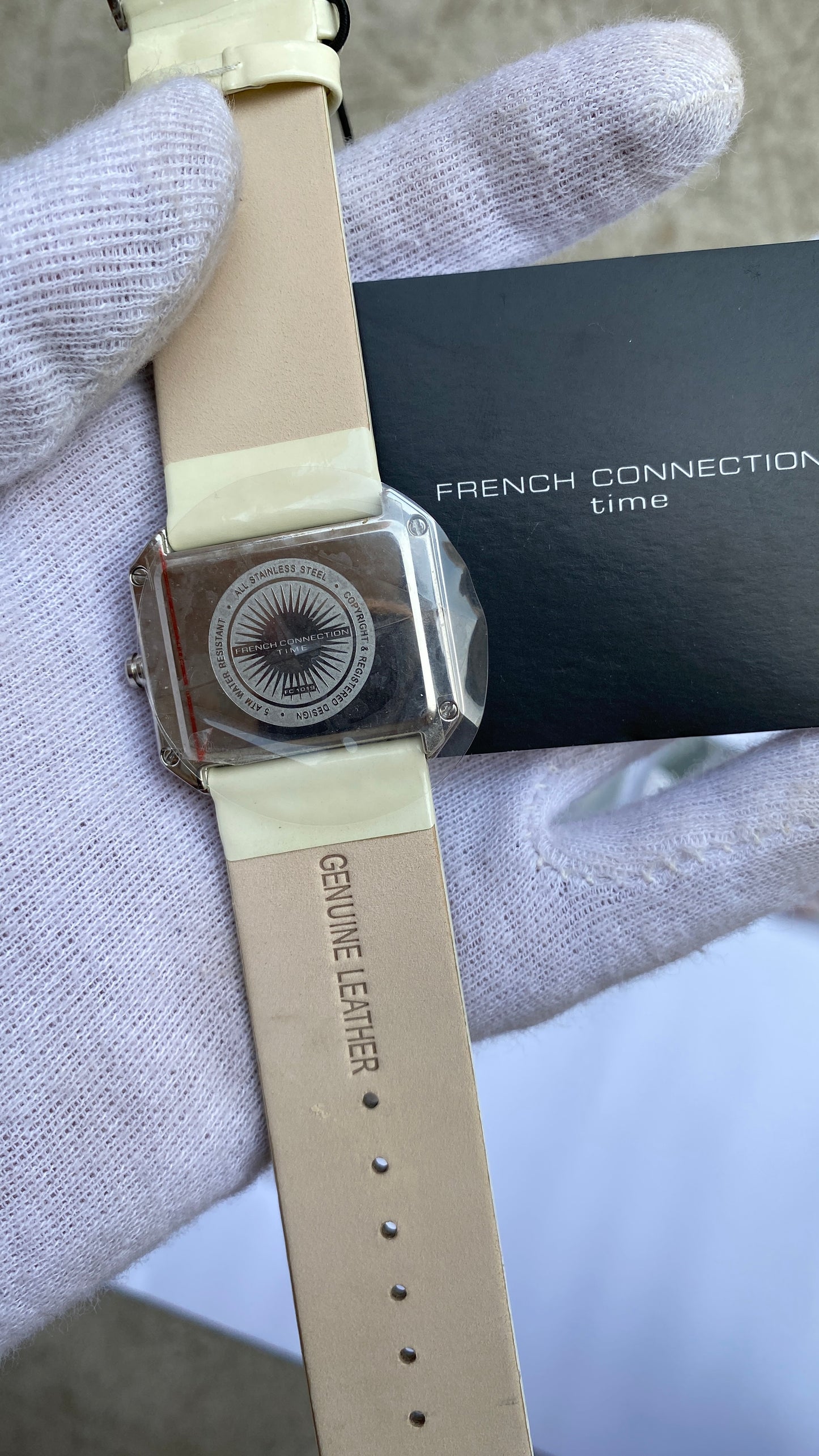 French connection women’s watch white strap