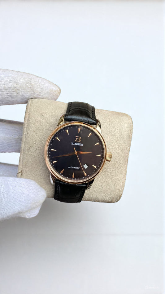 Binger automatic dress watch for men’s fashion
