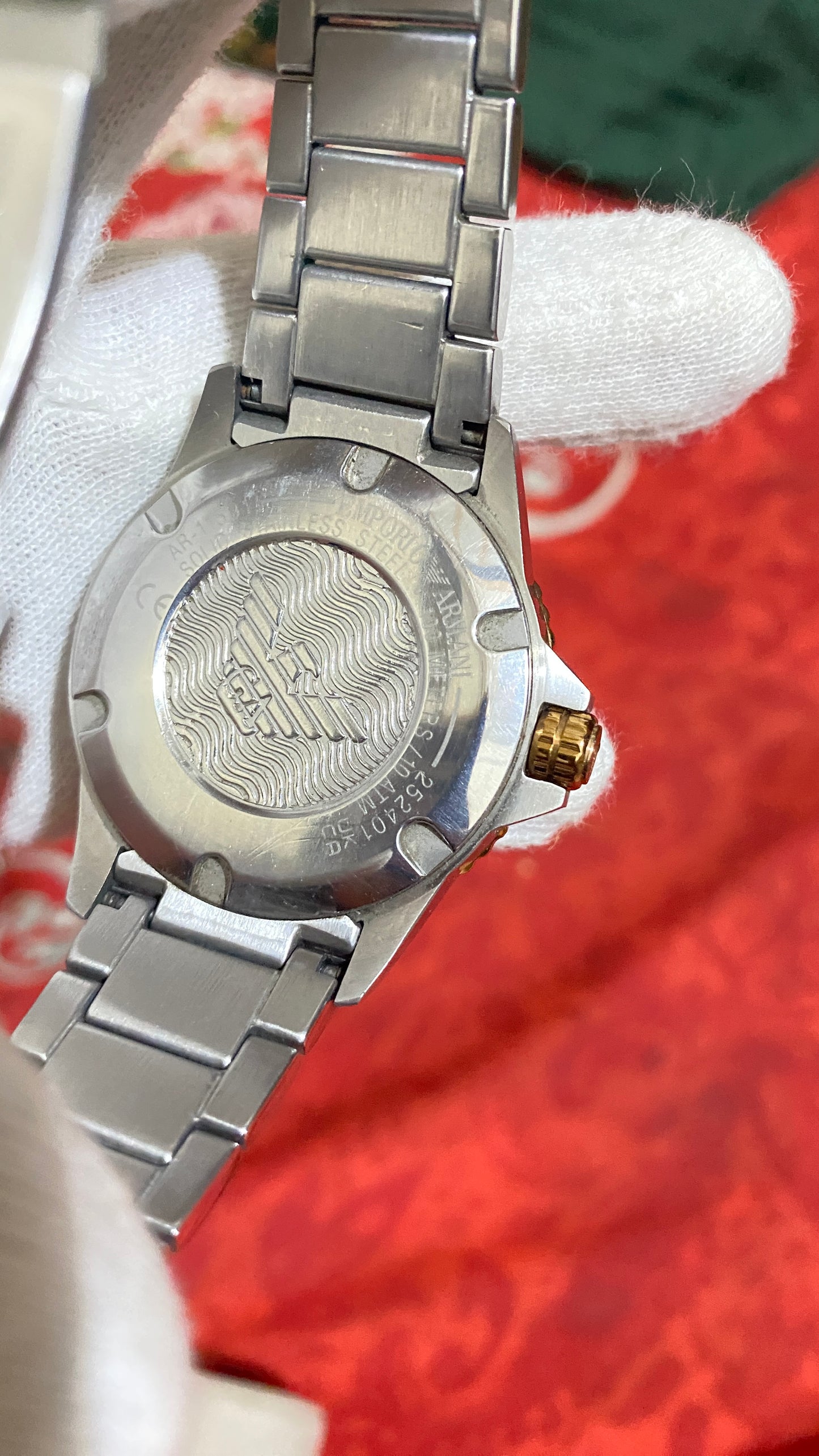 Emporio Armani GMT Two-tone Stainless Steel Silver Dial Quartz Watch for Gents - AR11591