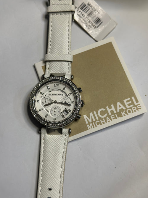 Michael kors women’s watch MK2277 white dial chronograph