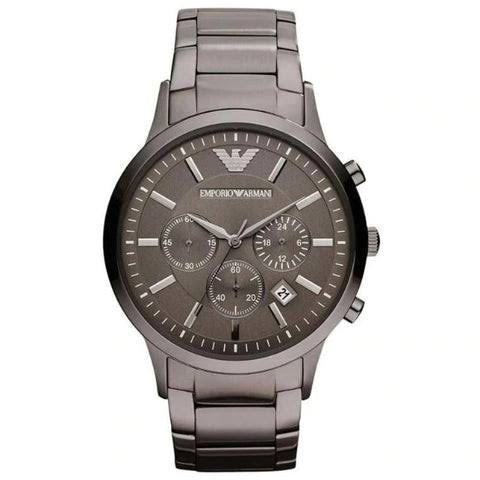 Emporio Armani Men’s Classic Chronograph Watch AR2453 – 43mm Black Dial Stainless Steel Timepiece