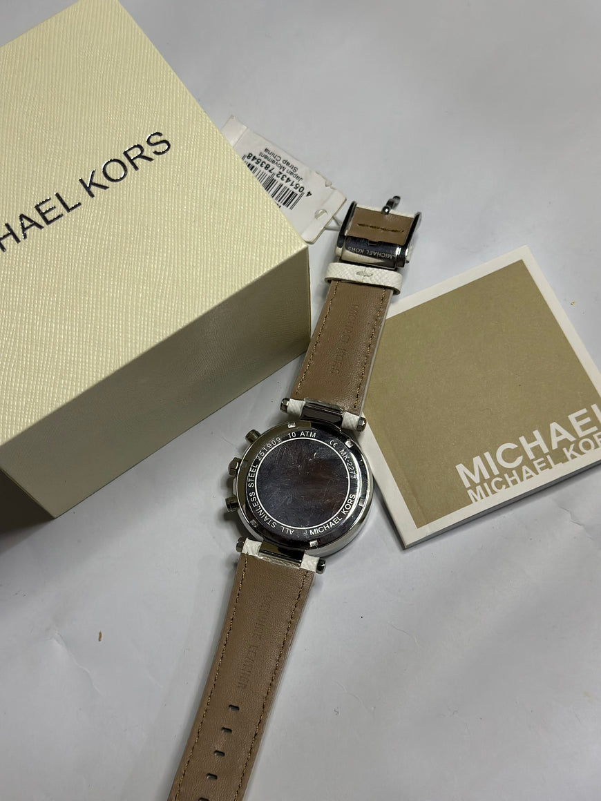 Michael kors women’s watch MK2277 white dial chronograph