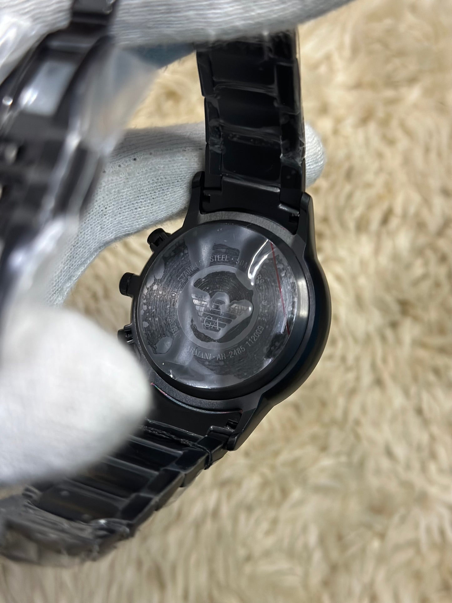 Emporio Armani men’s watch AR2485 black dial