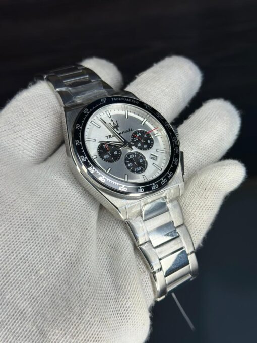 Maserati Chronograph Silver Dial Stainless Steel Men’s Watch