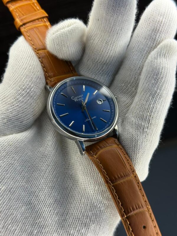 Concept Watch Automatic Blue Dial Leather Strap Men’s Watch
