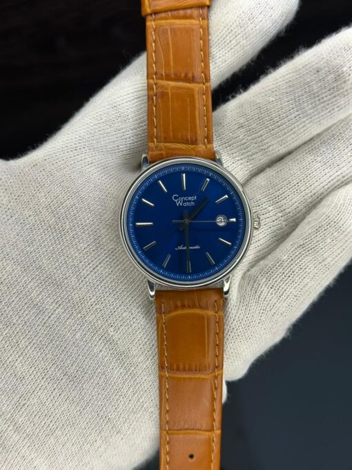 concept watch automatic (2) Concept Watch Automatic Blue Dial Leather Strap Men’s Watch
