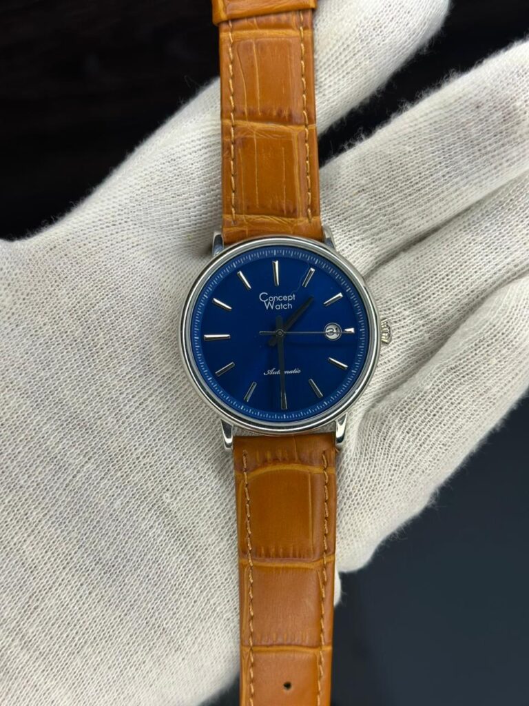 Concept Watch Automatic Blue Dial Leather Strap Men’s Watch