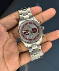 Emporio Armani Silver Chronograph Stainless Steel Watch for Men