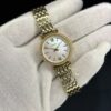 Fossil Women's Gold-Tone Stainless Steel Analog Watch with Crystal Bezel & Mother-of-Pearl Dial