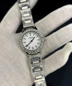 Alternative view of Fossil Women's Silver Stainless Steel Crystal Bracelet Analog Watch