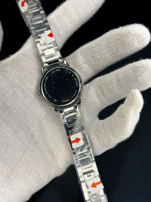 Fossil Women's Silver Stainless Steel Crystal Bracelet Analog Watch