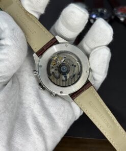 Alternative view of TAG Heuer Carrera Chronograph Automatic Men’s Watch – Black Dial with Brown Leather Strap