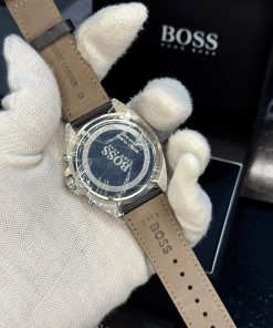 Alternative view of Hugo Boss Driver Chronograph Men's Watch 1512880 – Silver Dial & Black Leather Strap