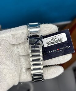 Alternative view of Tommy Hilfiger Clark Silver Stainless Steel Blue Dial Chronograph Quartz Watch for Gents - 1792080